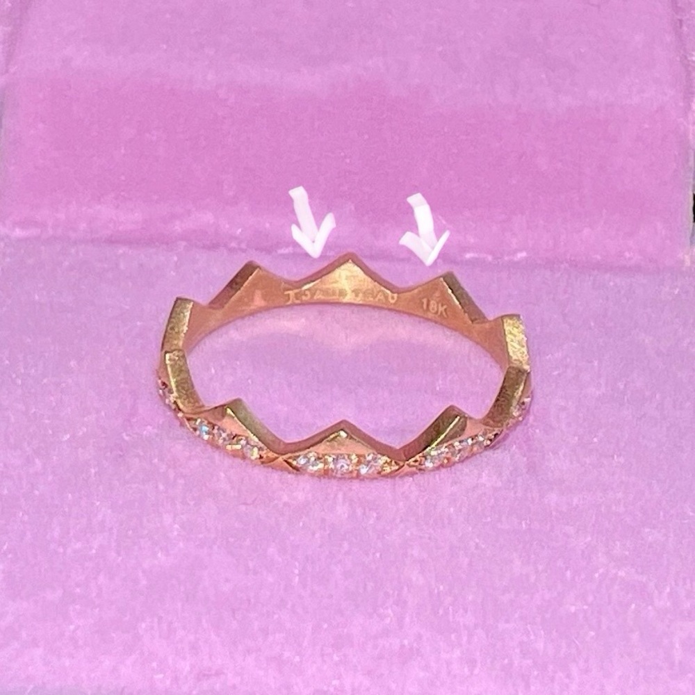 Jade Trau Clara diamond band Ring - 18K yellow gold - Picture 10 of 15